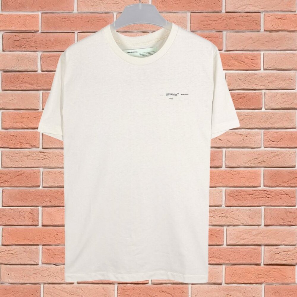 Off-White Crew Neck Short Sleeve White
